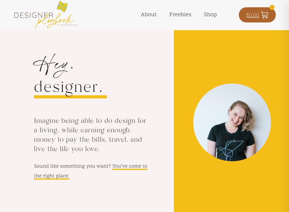 The Designer Playbook website preview